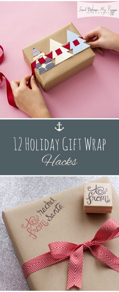 12 Holiday Gift Wrap Hacks | Sand Between My Piggies- Beach Vacations and Travel - all things Beach