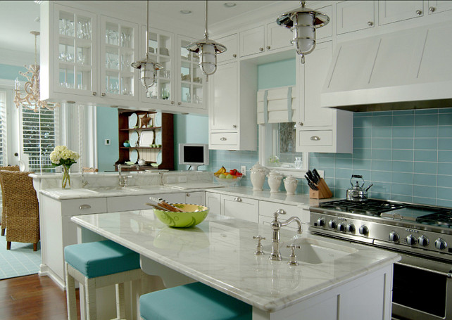 13 Ideas to Help Your Coastal Kitchen Dreams Set Sail | Sand Between My ...